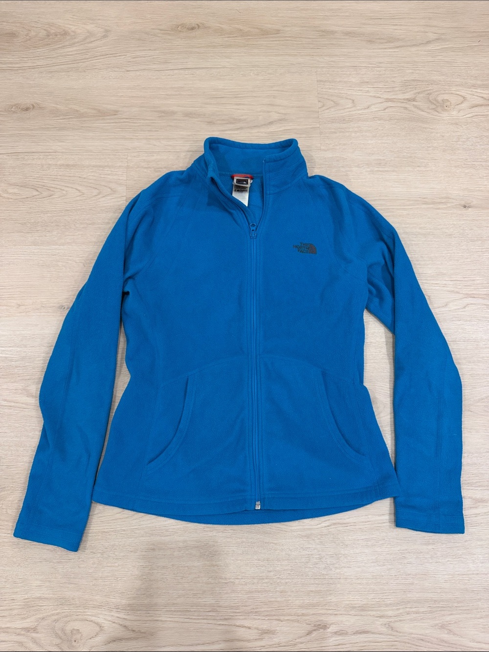 The North Face medium Women's Bright Blue Full-Zip Teddy Fleece Jacket